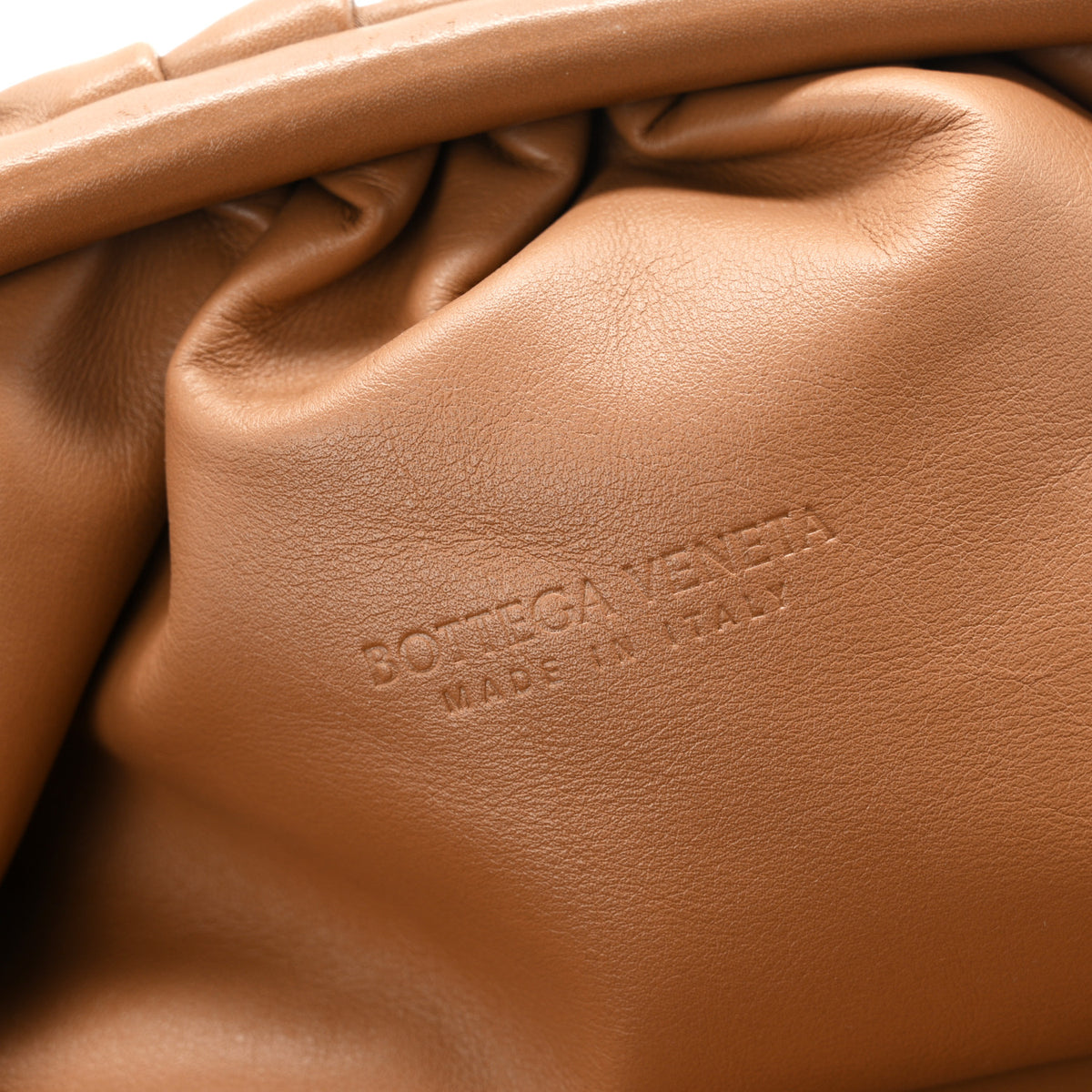Bottega Veneta Smooth Butter Calf The Pouch Oversized Clutch Teak 6 of 10