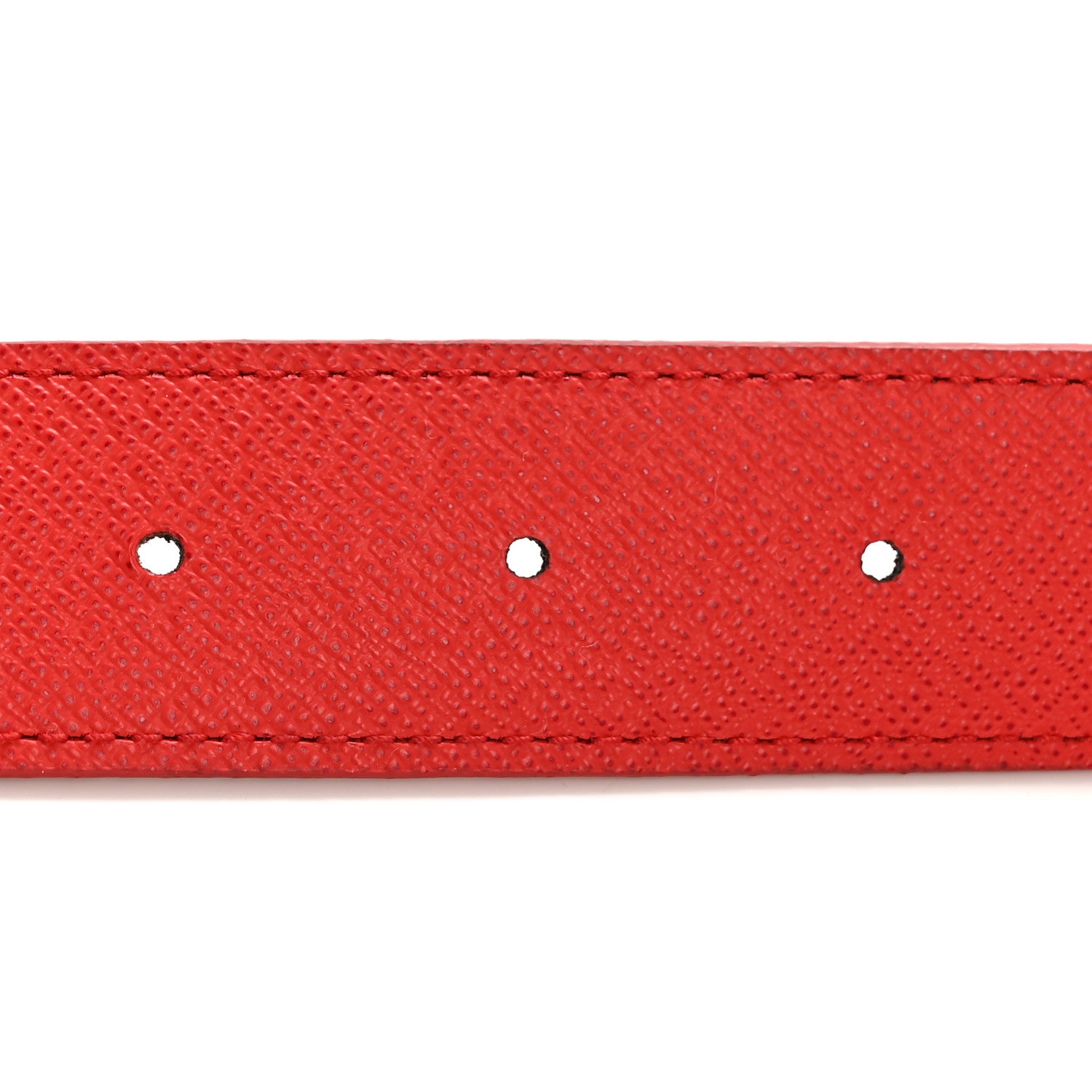Louis Vuitton Calfskin Monogram 30mm LV Initiales Reversible Belt 75 30 Red 4 of 8