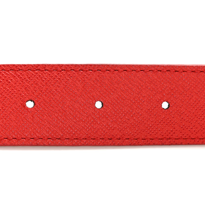 Louis Vuitton Calfskin Monogram 30mm LV Initiales Reversible Belt 75 30 Red 4 of 8