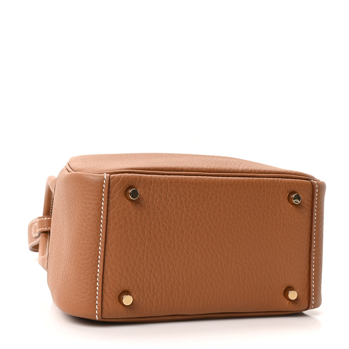 Hermes Taurillon Clemence Mini Lindy 20 Gold 4 of 11