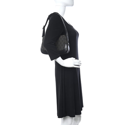 Gucci Monogram Small Jackie O Flap Hobo Black 2 of 14