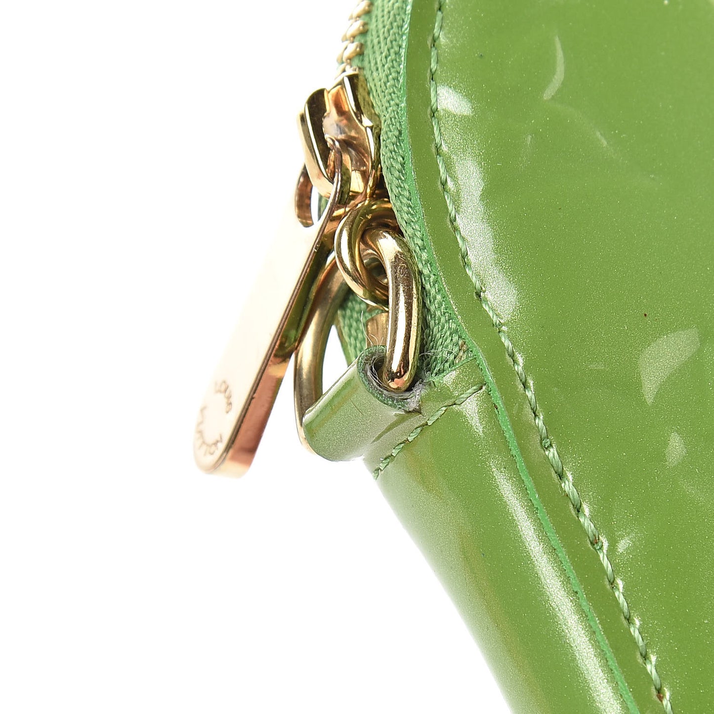 LOUIS VUITTON Vernis Heart Coin Purse Vert Tonic
