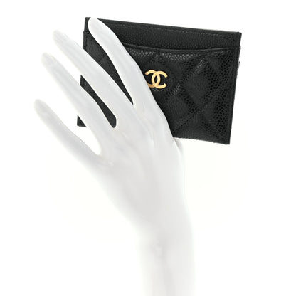 Chanel Caviar Quilted Card Holder Black 2 of 9