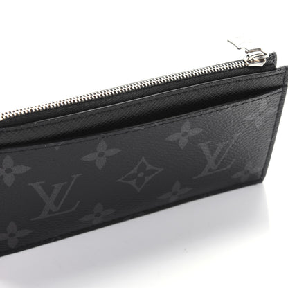 Louis Vuitton Monogram Eclipse Taiga Coin Card Holder 12 of 13