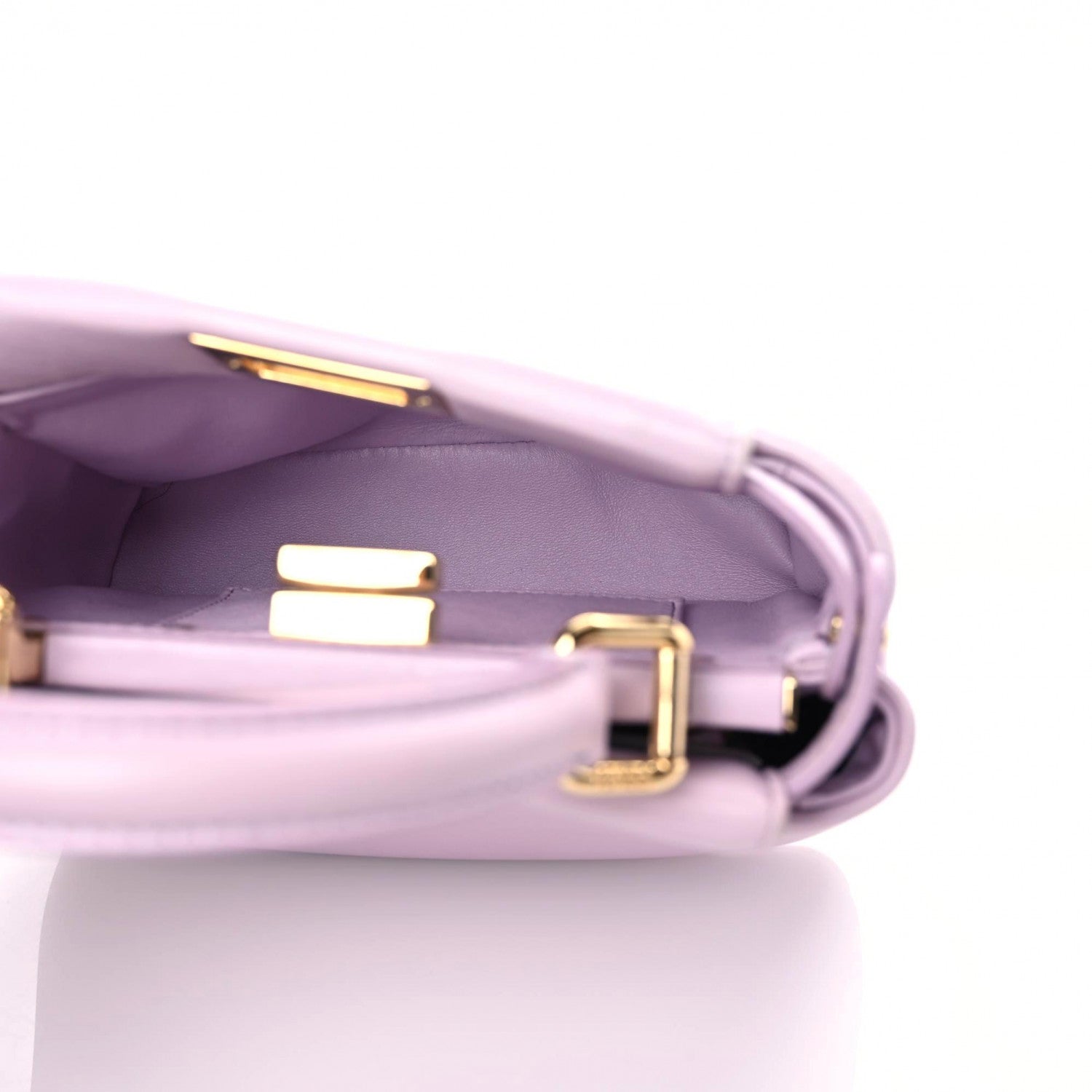 Fendi Nappa Apolo XS Peekaboo Iconic Satchel Anemone 9 of 12
