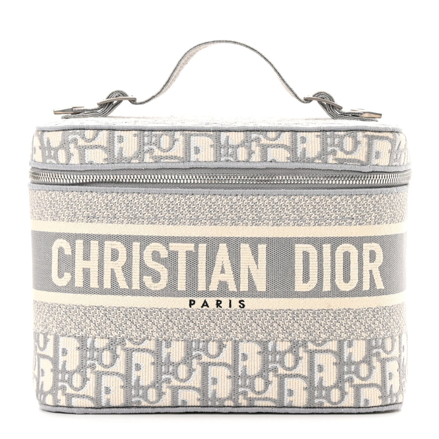 Oblique Diortravel Vanity Case Grey