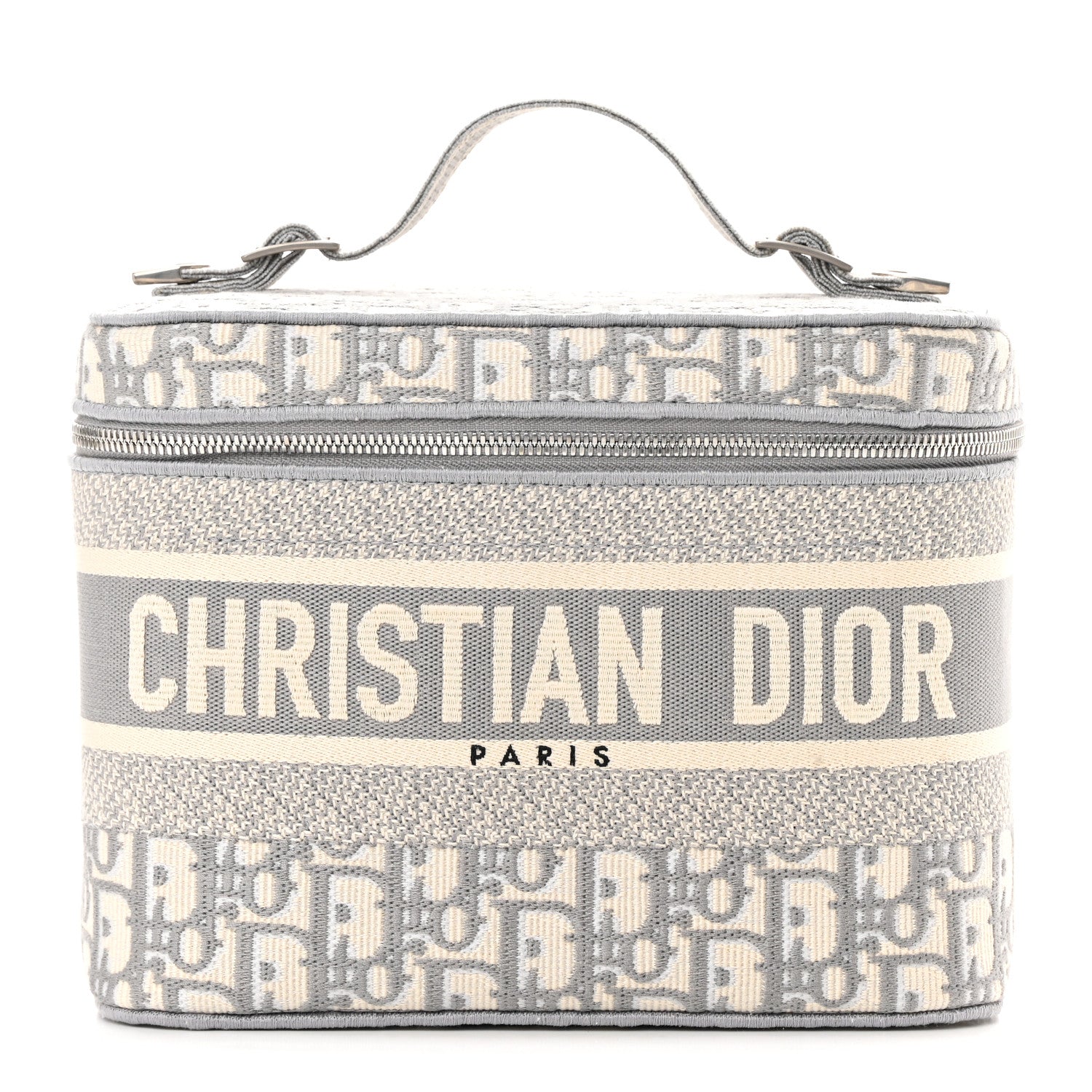 Christian Dior Oblique Diortravel Vanity Case Grey 1 of 12