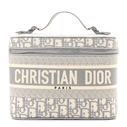 Christian Dior Oblique Diortravel Vanity Case Grey 1 of 12