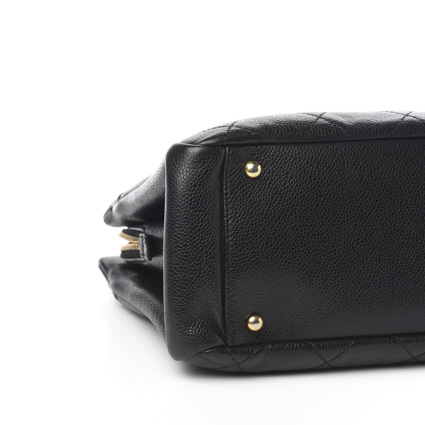 Caviar Quilted Timeless CC Soft Tote Black