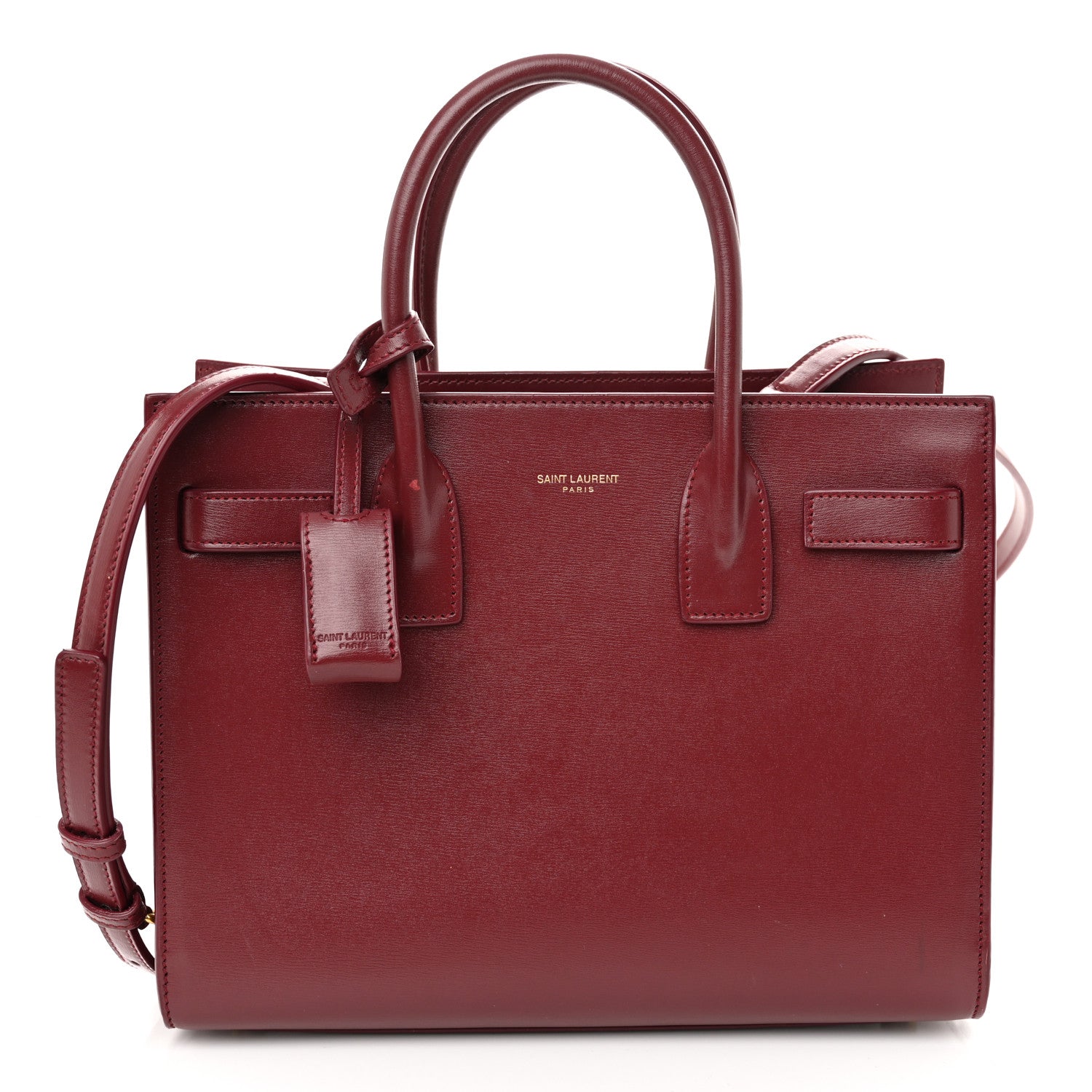 Saint Laurent Calfskin Baby Sac De Jour Rouge Legion 1 of 9