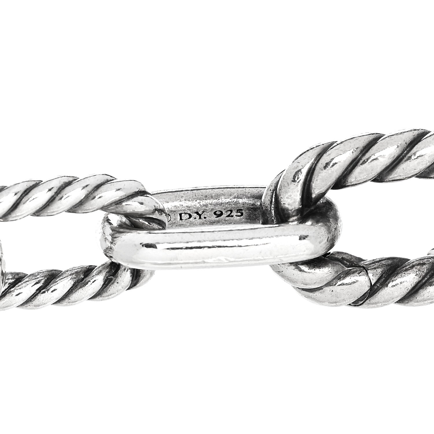 David Yurman Sterling Silver 18K Yellow Gold 8.5mm Madison Chain Bracelet 3 of 4