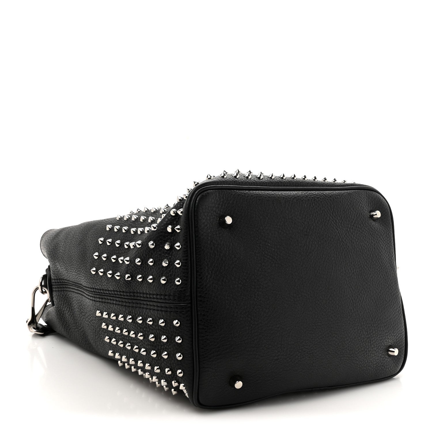 Burberry Calfskin Studded Medium Susanna Hobo Black 4 of 9