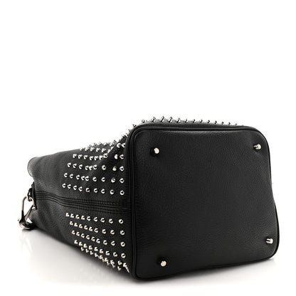 Burberry Calfskin Studded Medium Susanna Hobo Black 4 of 9