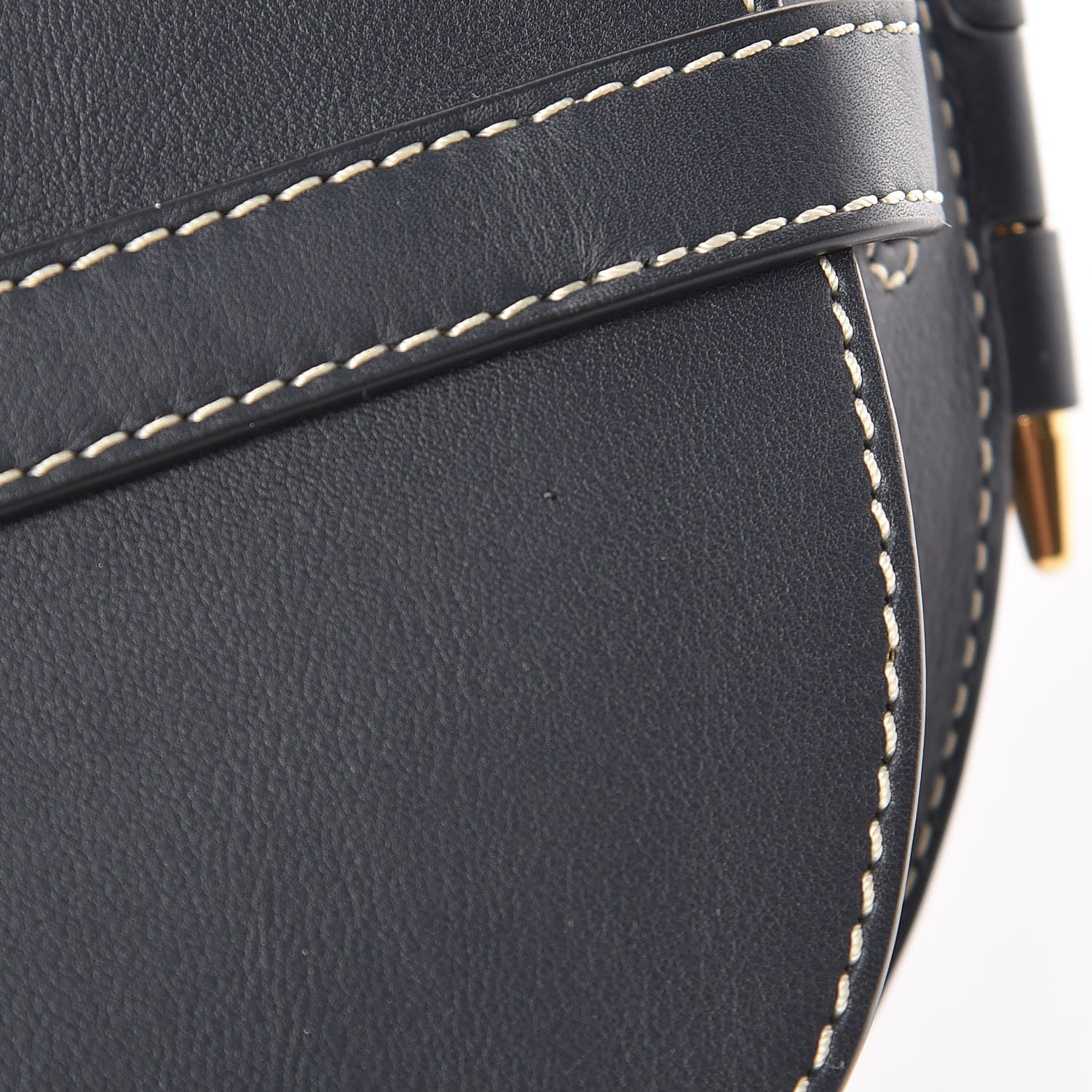 Loewe Grained Calfskin Mini Gate Crossbody Bag Navy 10 of 10