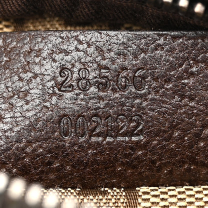 Gucci GG Monogram Web Double Pocket Belt Bag Dark Brown 7 of 13