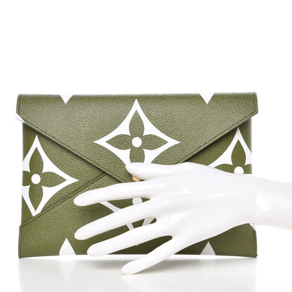 Louis Vuitton Monogram Giant Large Kirigami Pochette Kaki 2 of 6
