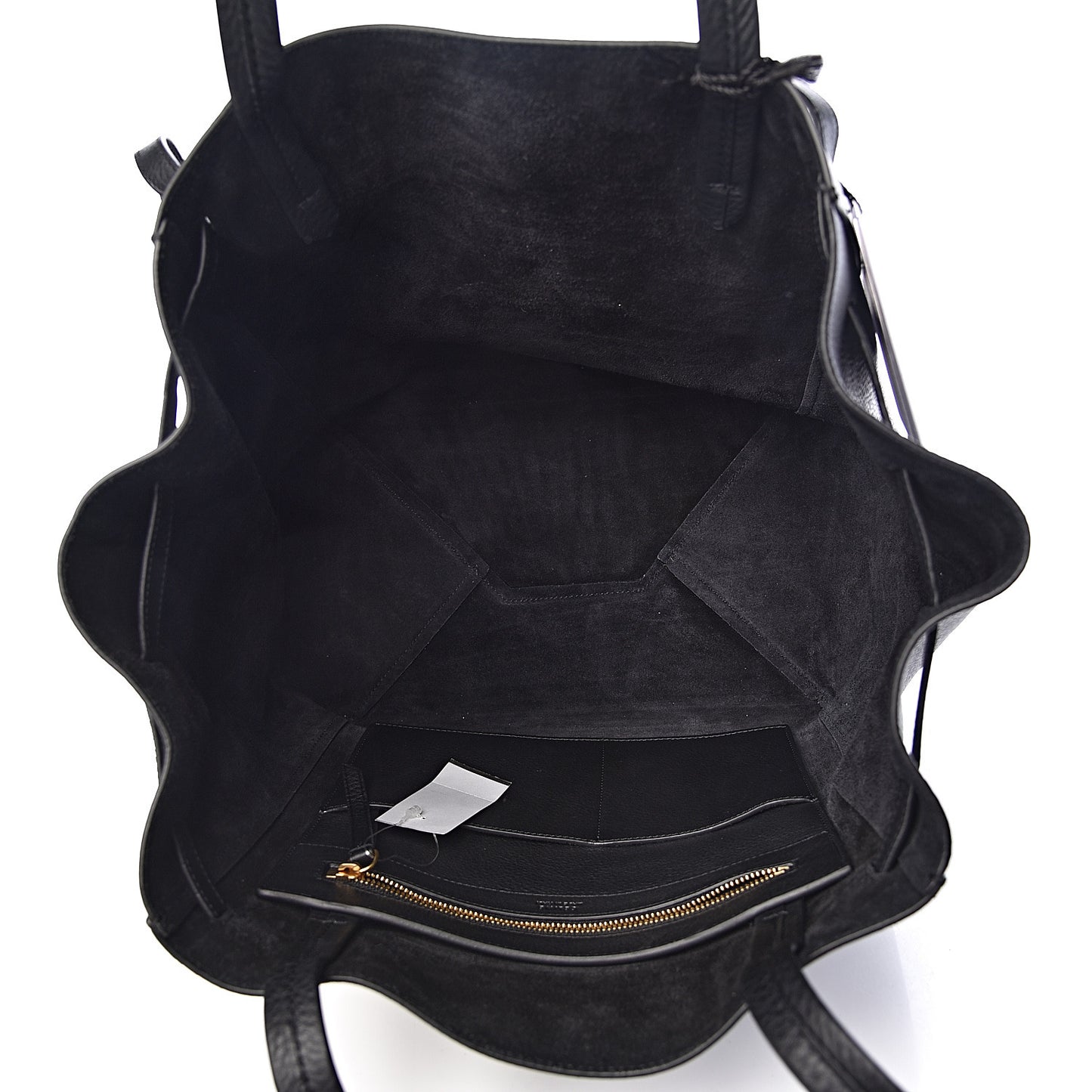 Soft Grained Calfskin Small Belt Cabas Phantom Black