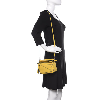 Loewe Calfskin Mini Puzzle Bag Yellow 2 of 8