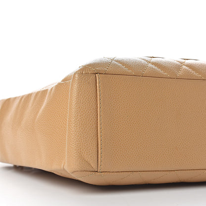 Chanel Caviar Quilted Petit Shopping Tote PST Beige 11 of 20