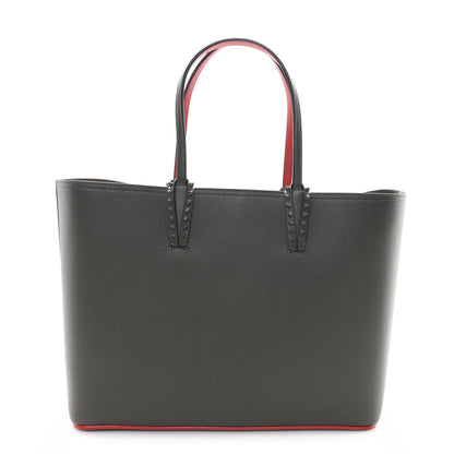 Christian Louboutin Calfskin Monochrome Spikes East West Cabata Tote Rocket 1 of 12