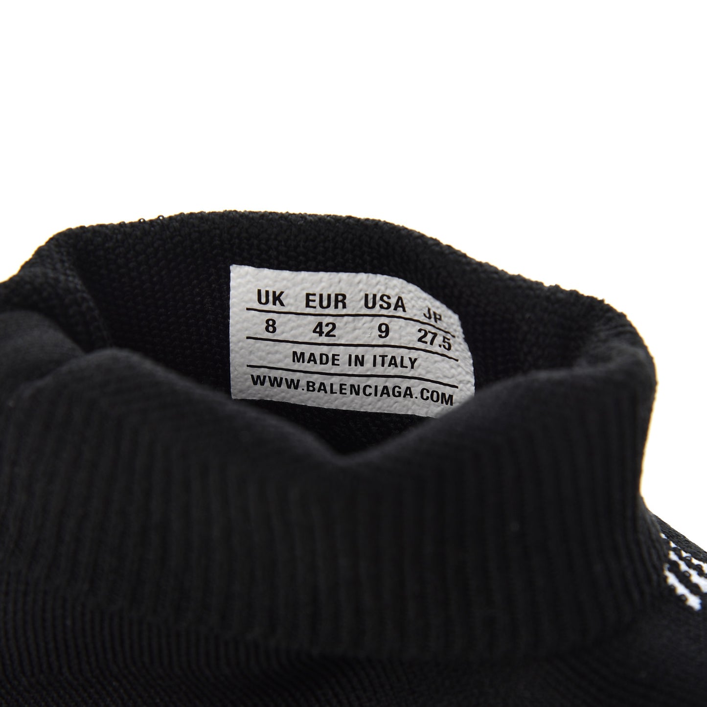 Neoprene Knit Soccer Mens Speed Sneakers 42 Black