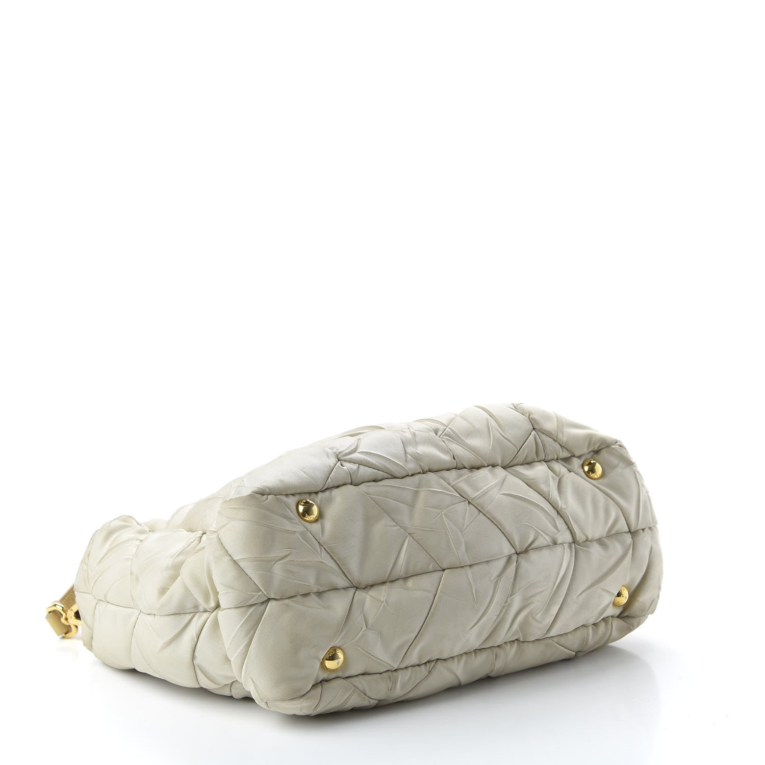 Prada Tessuto Nylon Chevron Quilted Shoulder Bag Lino 4 of 9