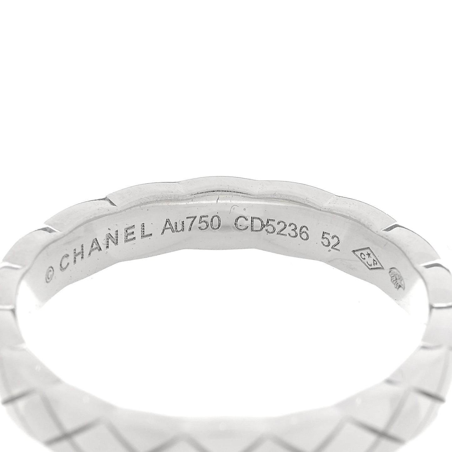 18K White Gold Mini Coco Crush Ring 52 6