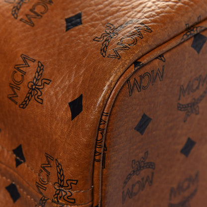 MCM Visetos Dog Bone Shopper Tote Cognac 7 of 21
