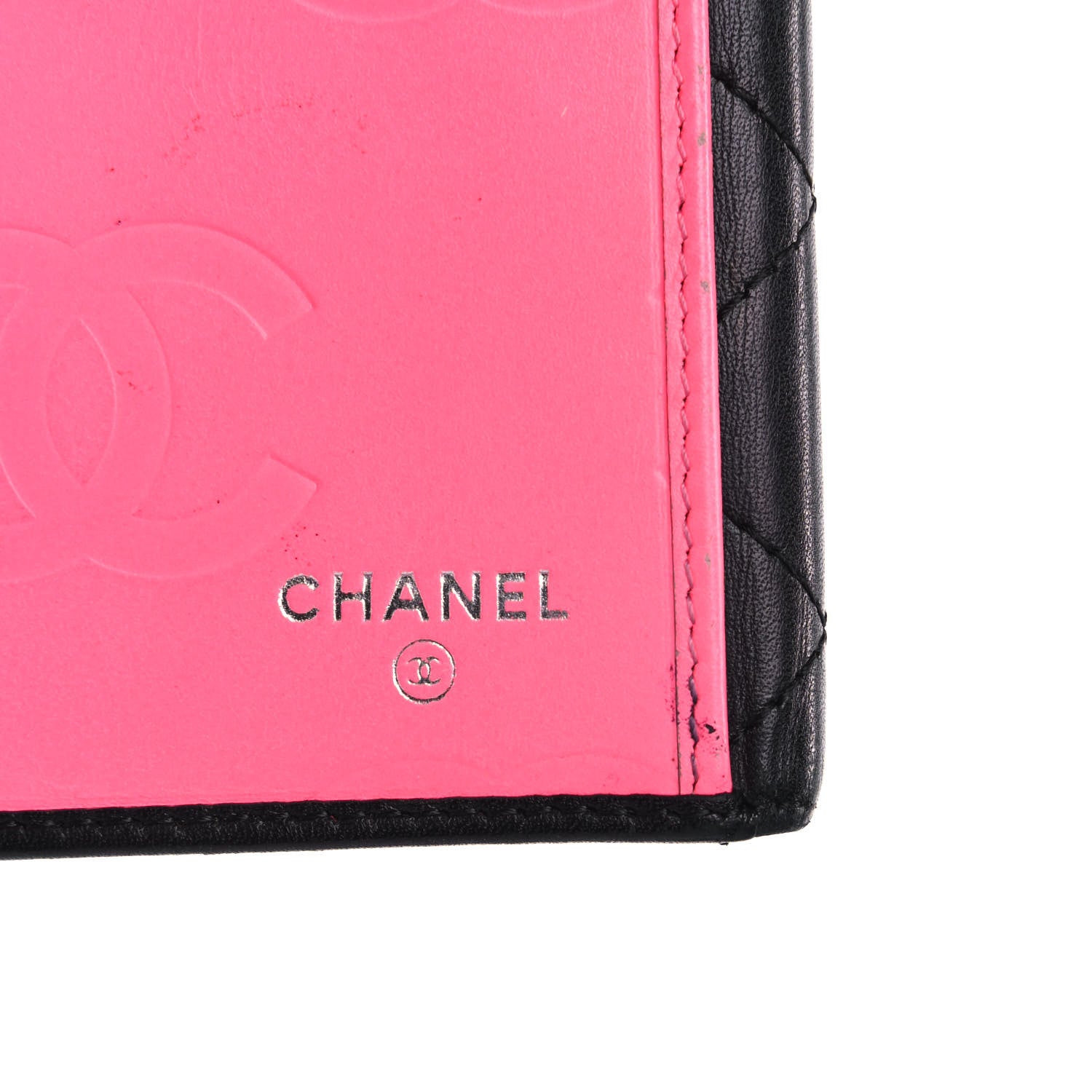 Chanel Calfskin Quilted Cambon Long Double Wallet Black 7 of 13