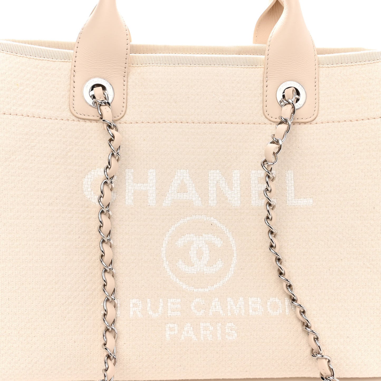 Mixed Fibers Small Deauville Tote White