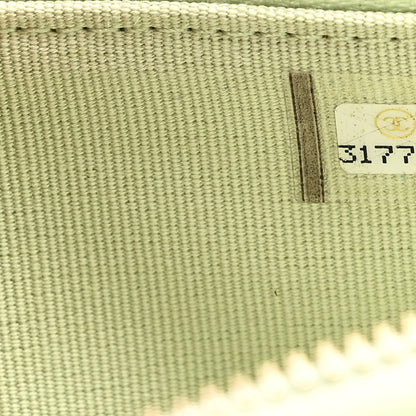 Chanel Caviar Quilted Phone Holder Wallet on Removable Chain Light Green 9 of 12