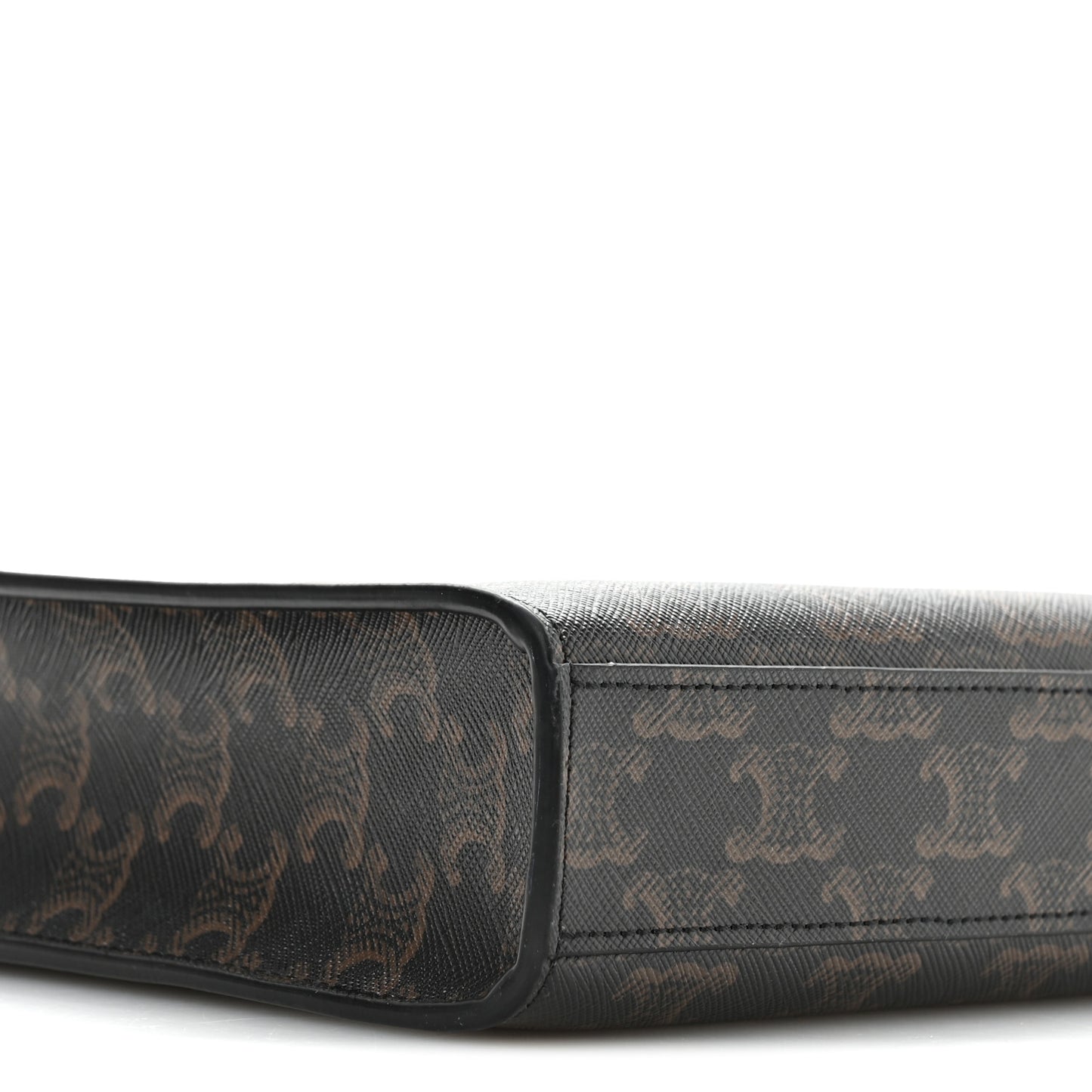 Triomphe Canvas Calfskin Mini Vertical Cabas Tan