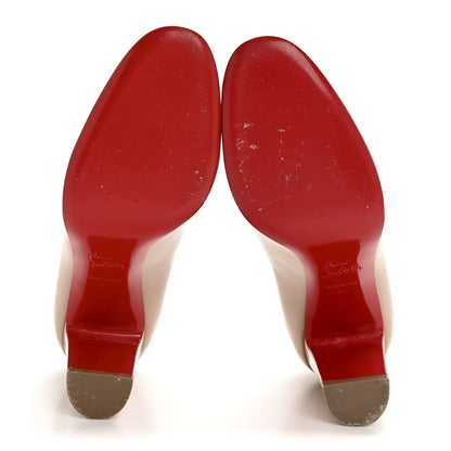 Christian Louboutin Patent Lady Gena 85 Pumps 37 Nude 6 of 9