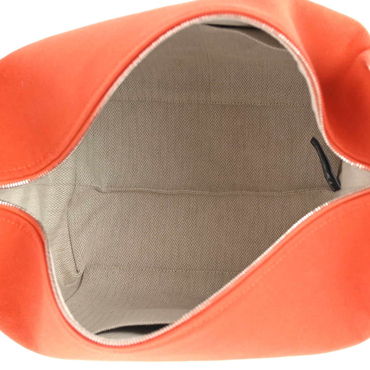 Canvas Large Bride-A-Brac Pouch Orange Feu Burgundy