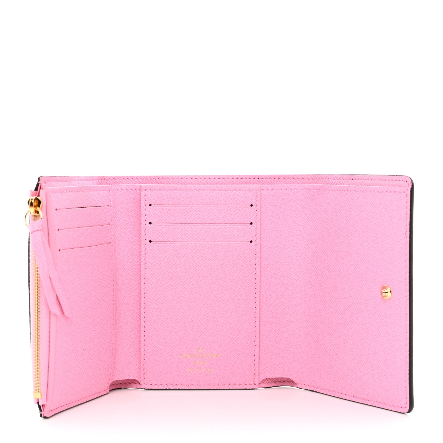 Louis Vuitton Monogram 2022 Christmas Animation Paris Victorine Wallet Pink 5 of 7