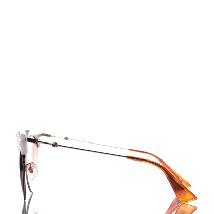 Gucci Pearl Cat Eye Sunglasses GG0212S White 3 of 7