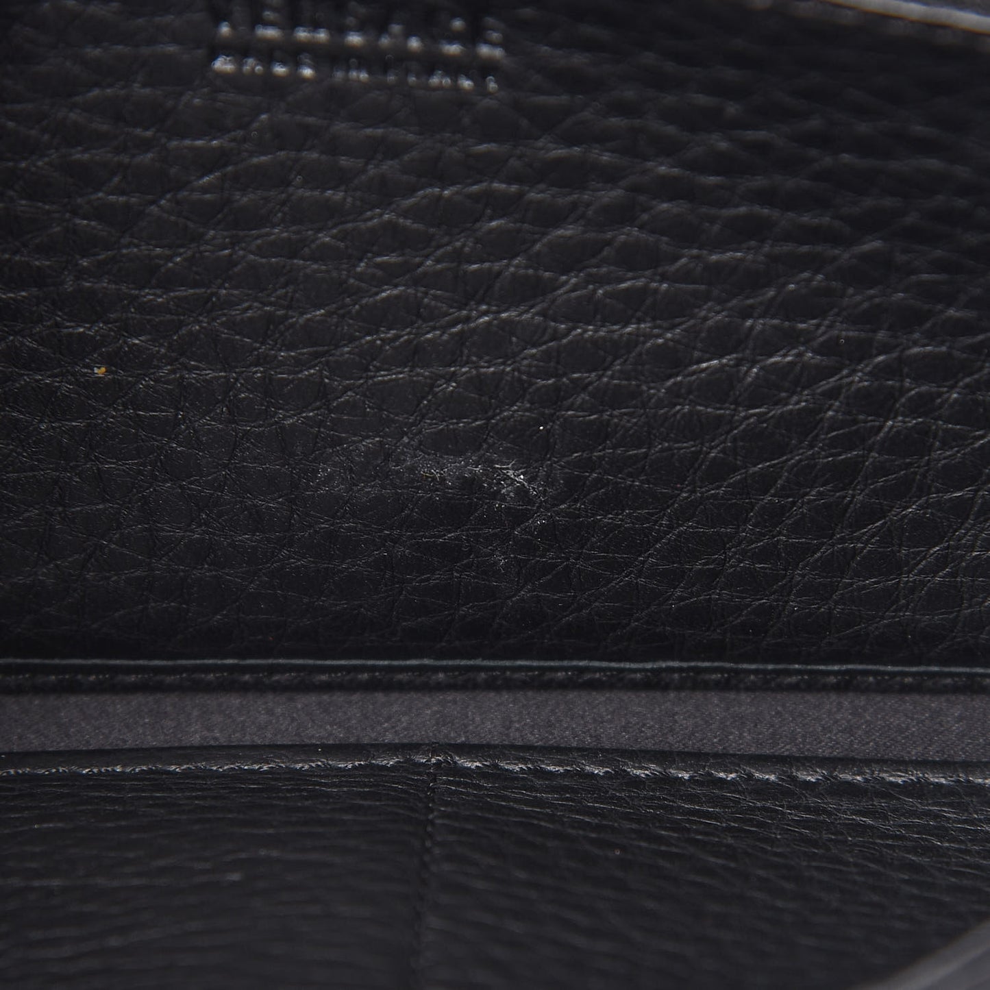 Grained Calfskin Continental Wallet Black