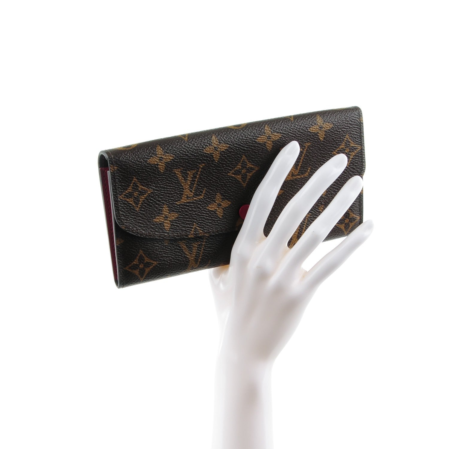 Louis Vuitton Monogram Emilie Wallet Fuchsia 2 of 7