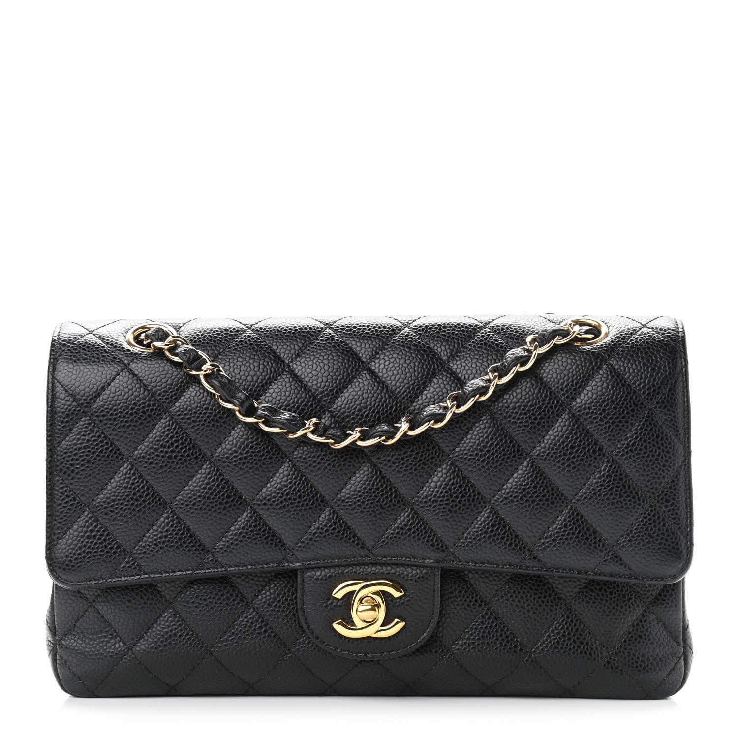 Chanel Caviar Quilted Medium Double Flap Black 1 of 10