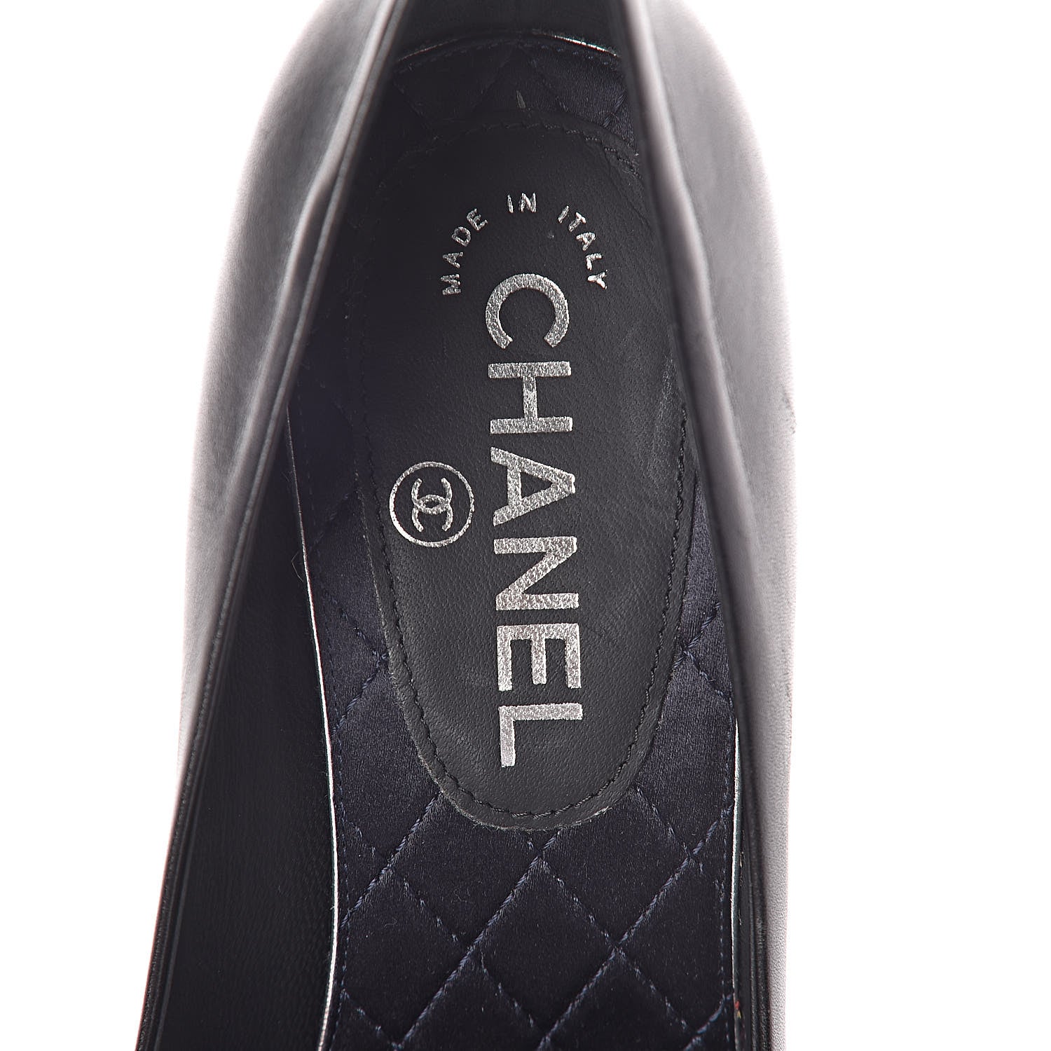 Chanel Lambskin Crystal CC Pumps 37 Black 7 of 7