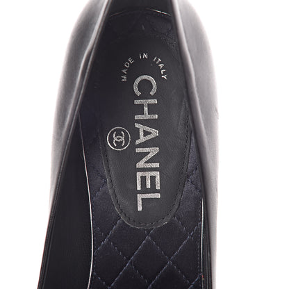 Chanel Lambskin Crystal CC Pumps 37 Black 7 of 7