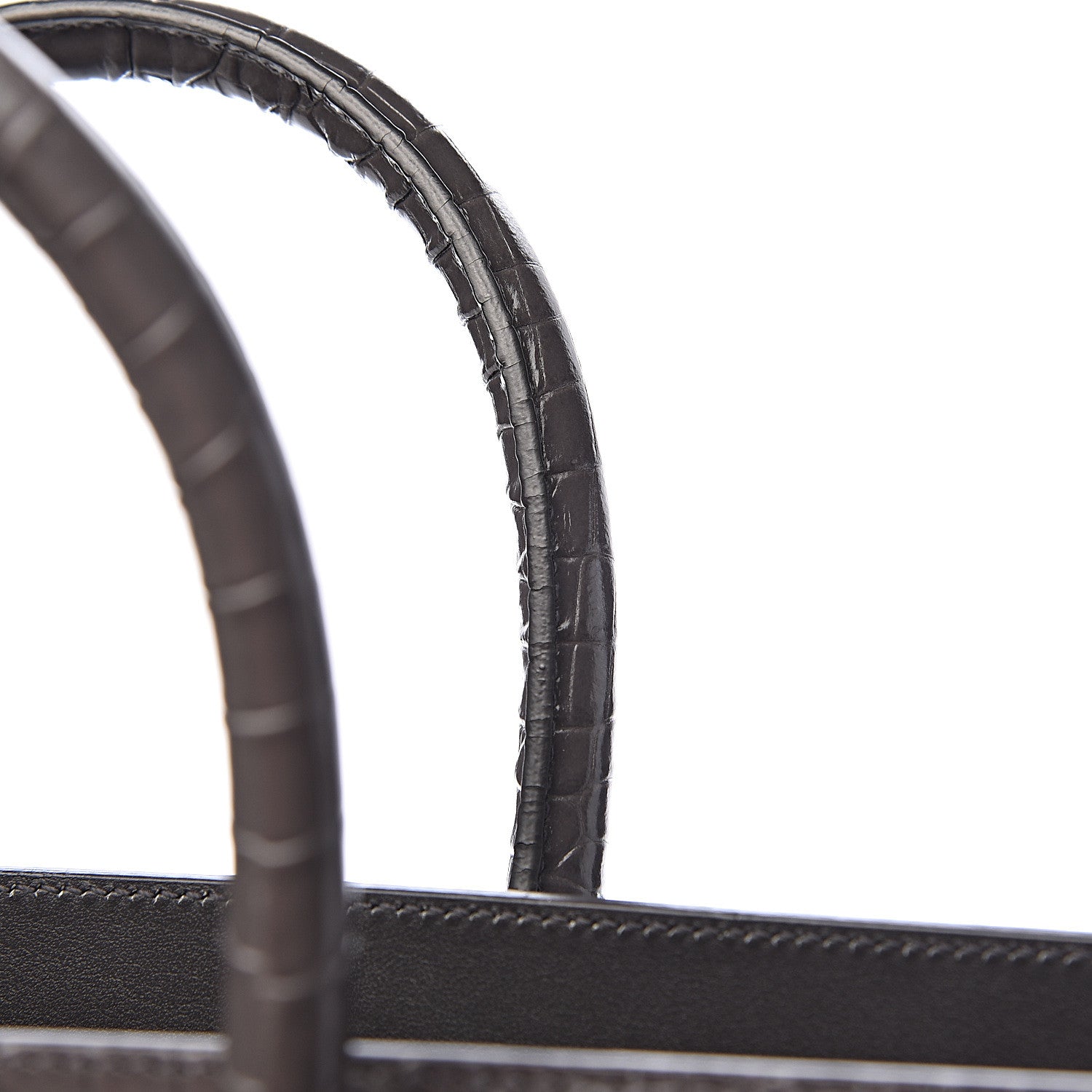 Saint Laurent Crocodile Embossed Small Sac De Jour Asphalt 14 of 14