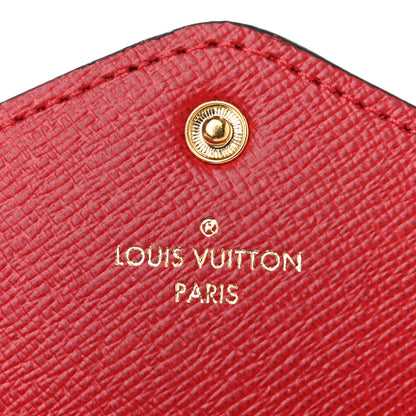 Louis Vuitton Damier Ebene Josephine Wallet Red 7 of 8