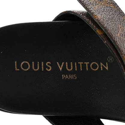 Louis Vuitton Bom Dia Flat Mule Sandals 36 Black 7 of 13