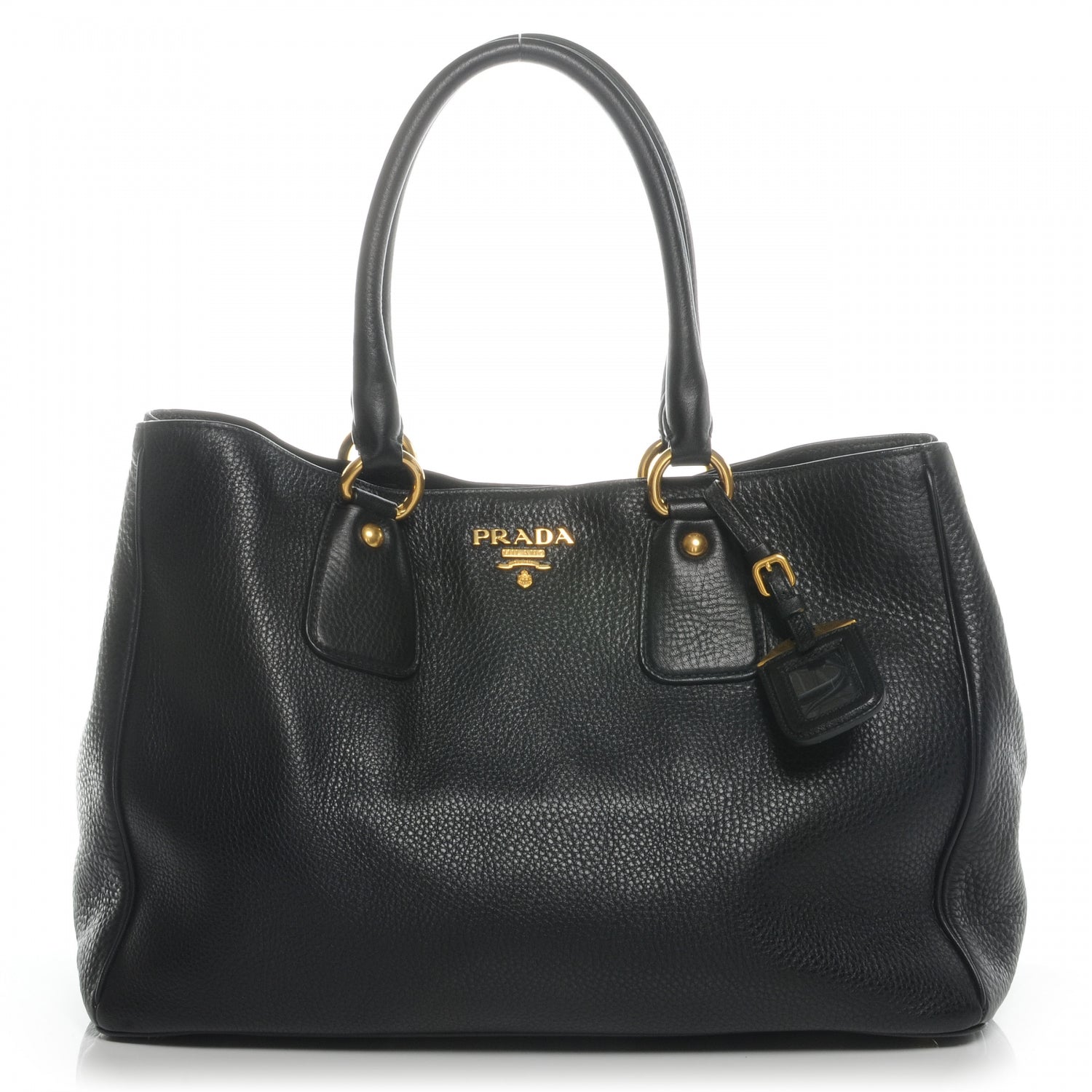Prada Vitello Daino Shopping Tote Nero Black 1 of 10
