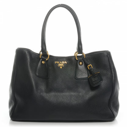 Prada Vitello Daino Shopping Tote Nero Black 1 of 10