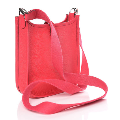 Hermes Taurillon Clemence Evelyne TPM Rose Extreme 3 of 10