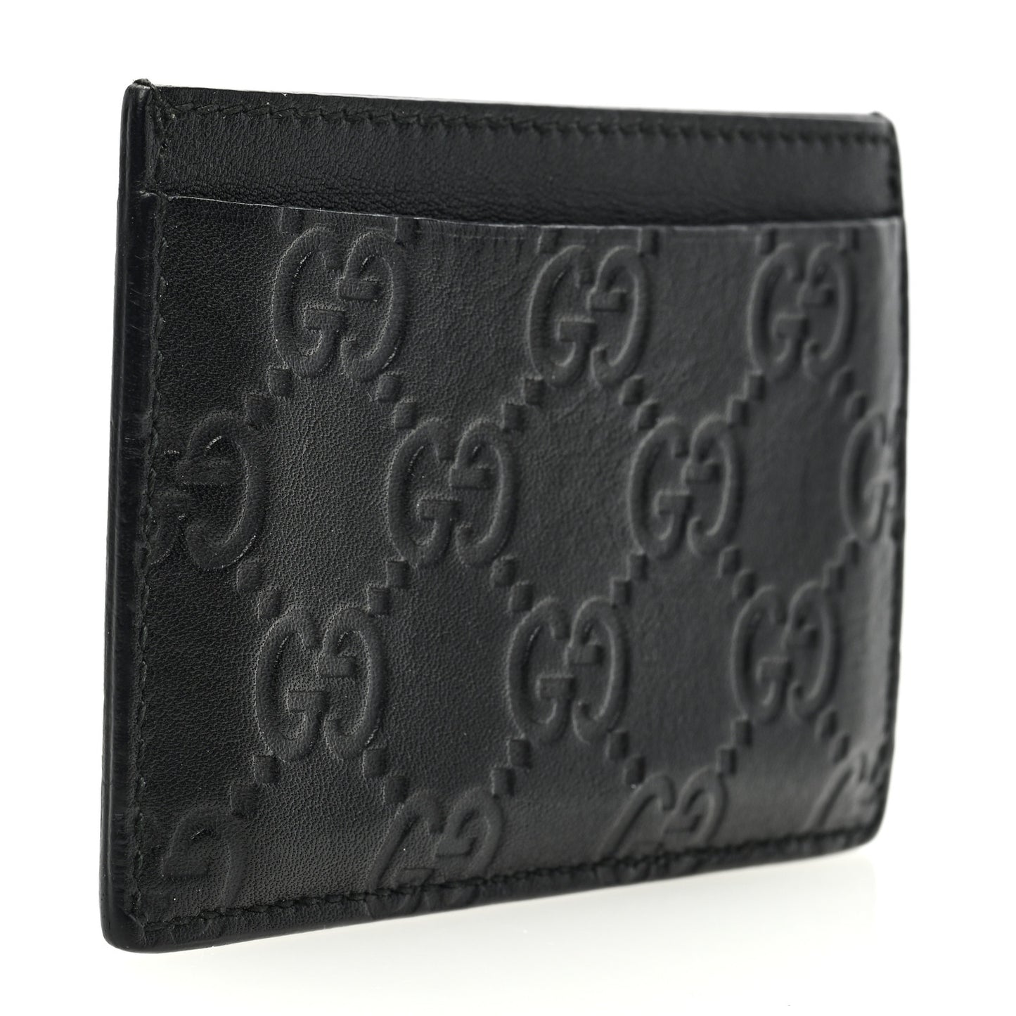 Guccissima Card Holder Black