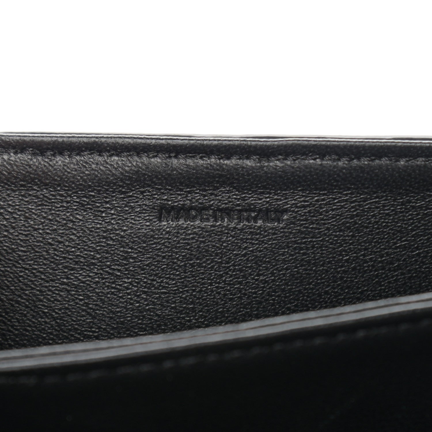 Celine Shiny Calfskin Stripes Small C Bag Black 7 of 13