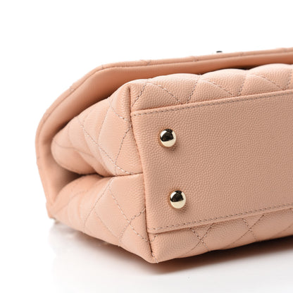 Chanel Caviar Quilted Small Coco Handle Flap Light Pink 6 of 10